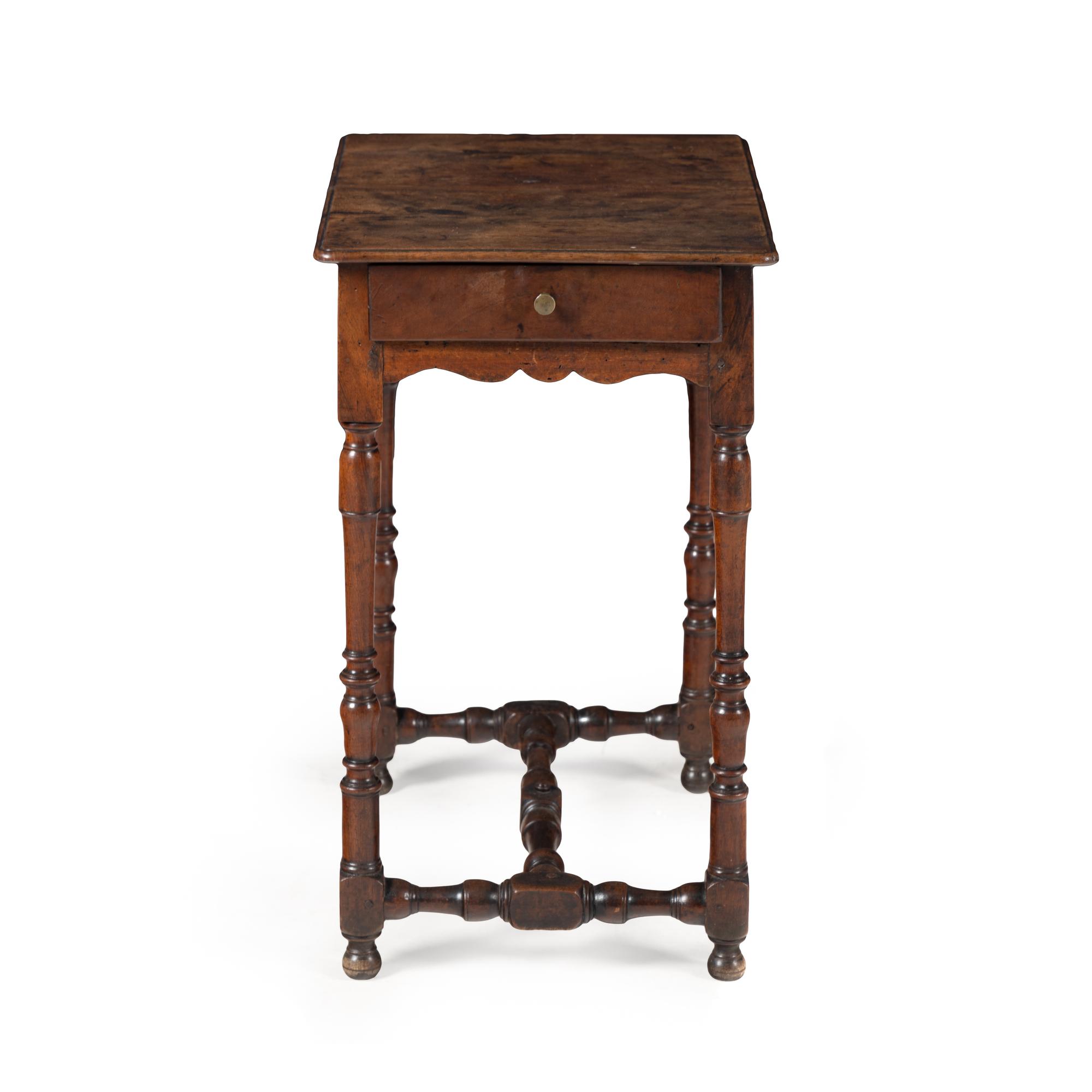 A Louis XIII Walnut Side Table