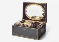 A French Silver and Vermeil Travel Necessaire