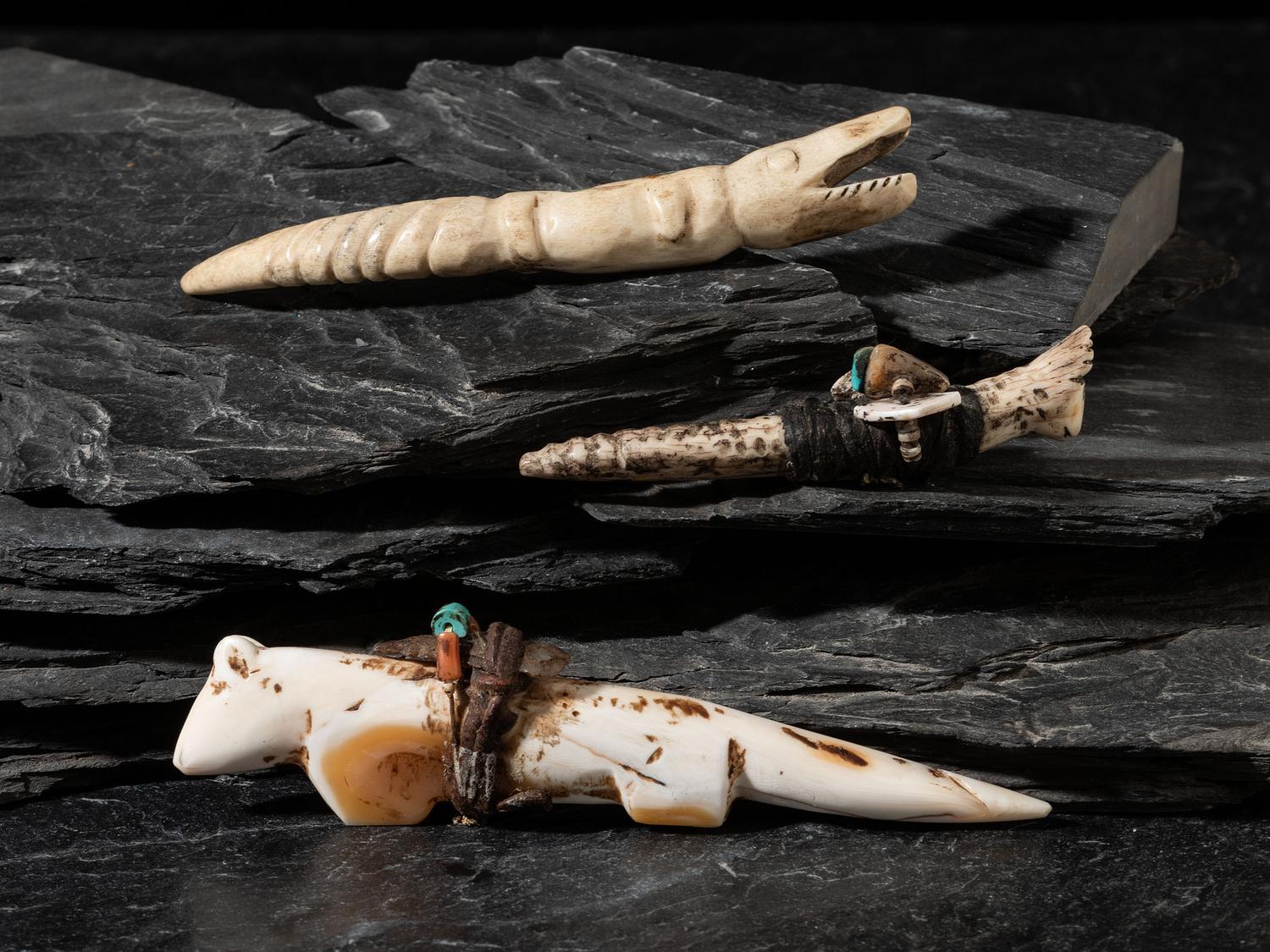 Group of Carved Fetishes