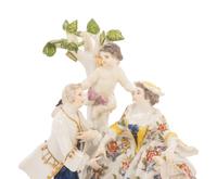 A Meissen Porcelain Figural Group of The Elopement