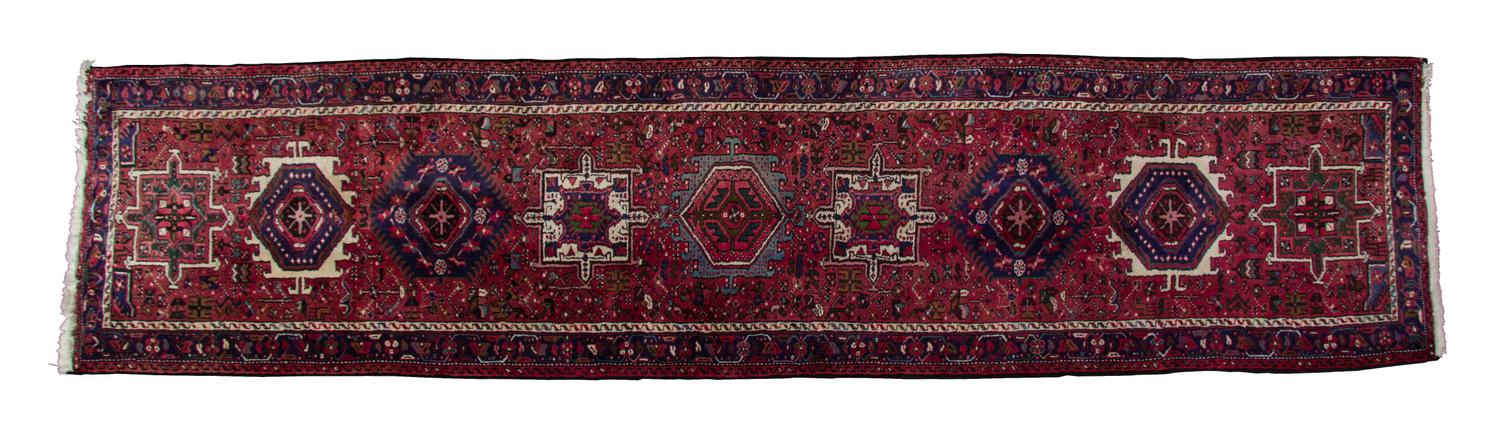 A Heriz Wool Runner 3 feet 2 inches x 12 feet 10 inches. — PERSIA