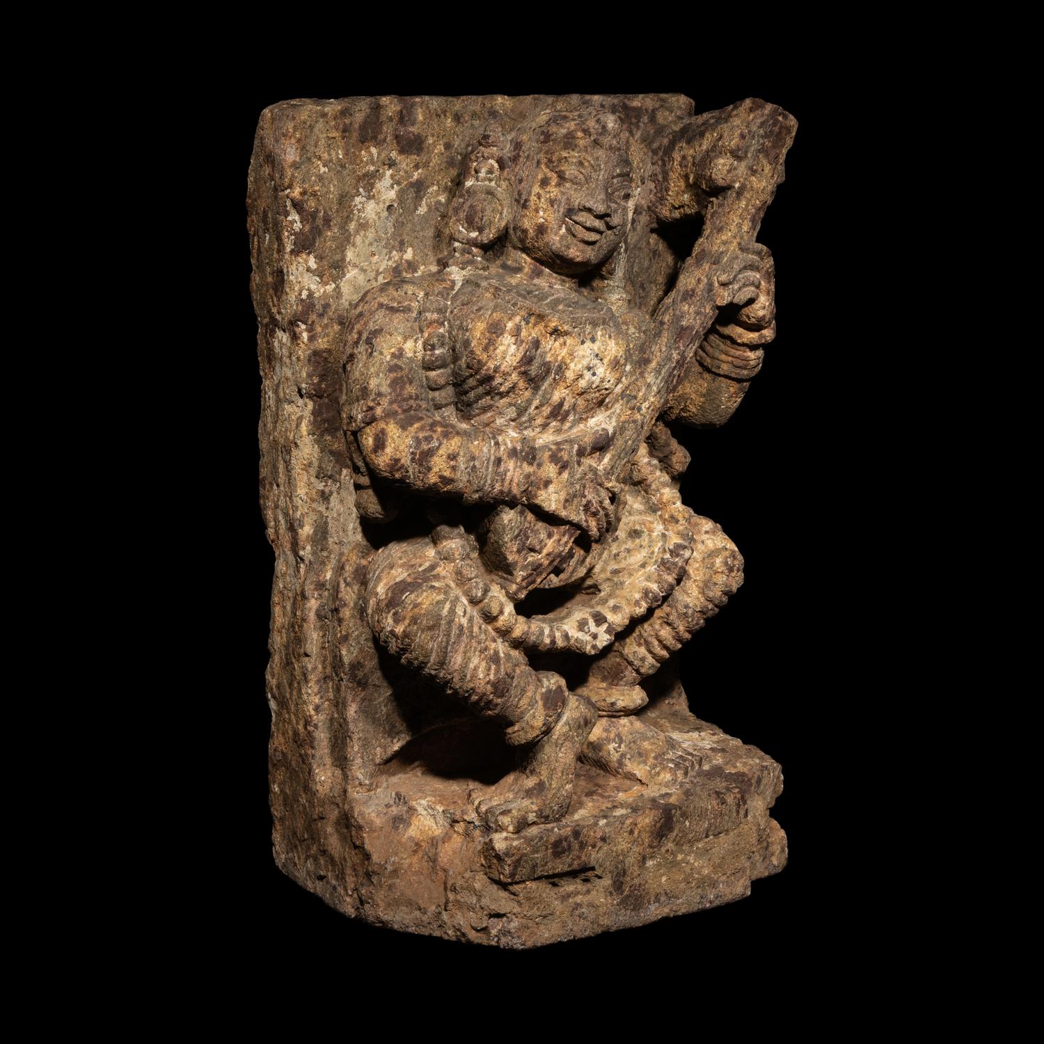 An Indian Stone Figure of a Celestial Female, Orissa, 13th Century