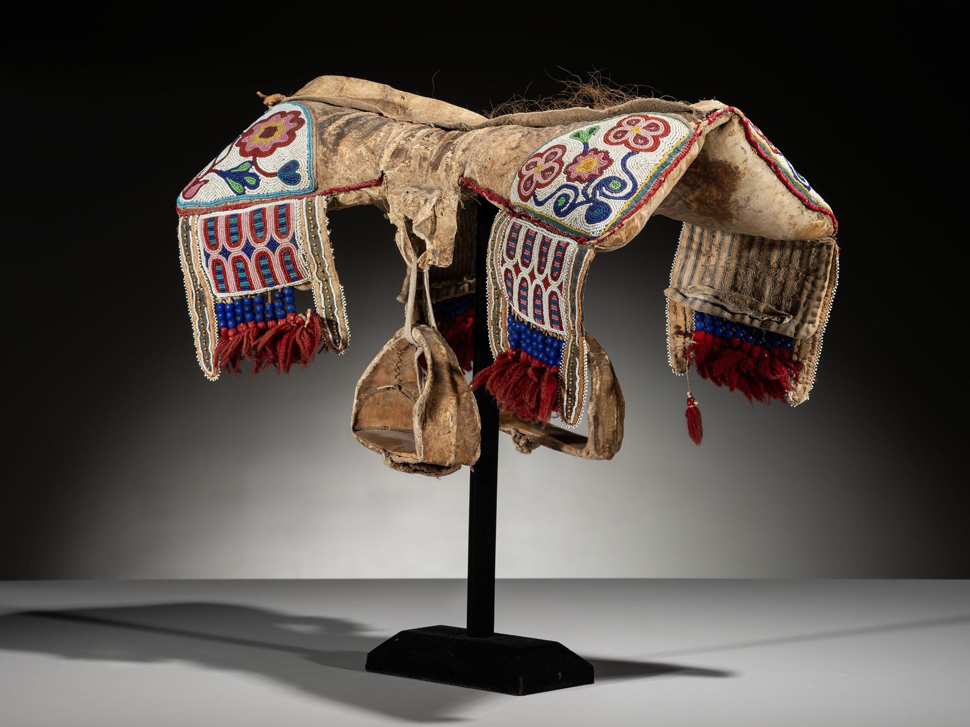 Plains Cree Buffalo Hide Pad Saddle