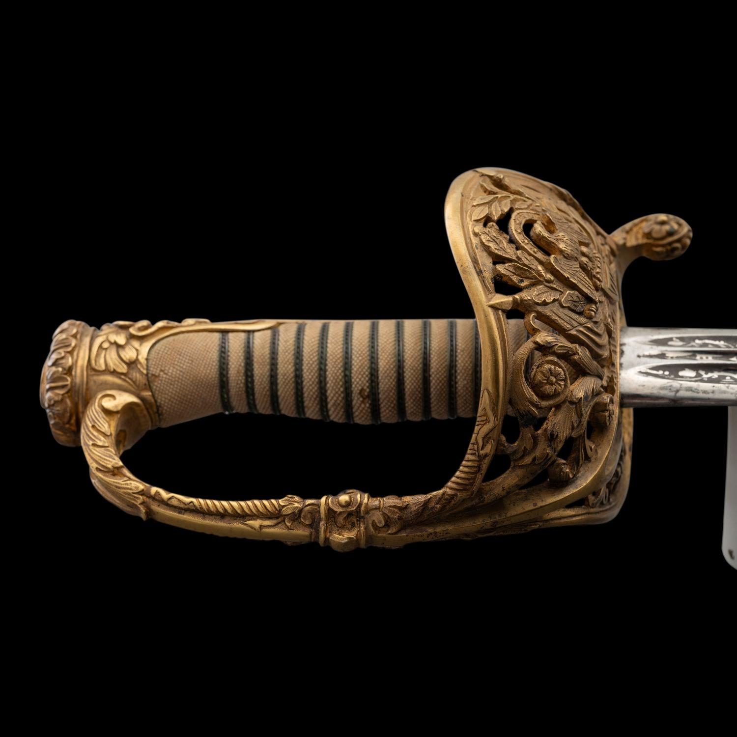 Combination French Hilt Non-Regulation Officer's Sword Presented to Capt. John Kilburn - 7th VT Infantry