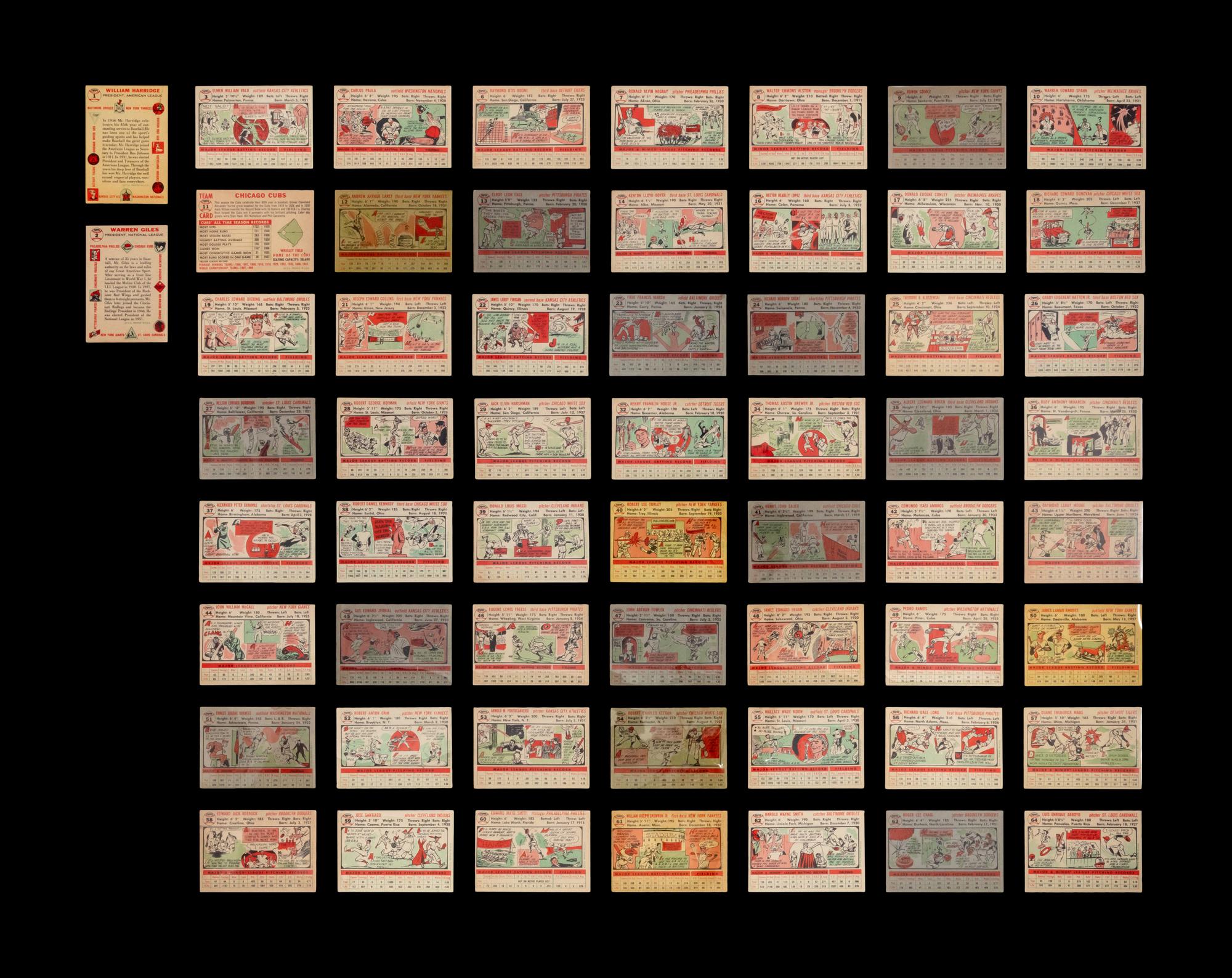 A Near Set of 1956 Topps Baseball Cards (330/340)