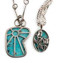 Southwestern-style Silver and Turquoise Neclaces