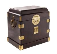 A Zitan Wood Seal Chest, Guanpixiang Height 10 x width 8 x depth 9 inches.