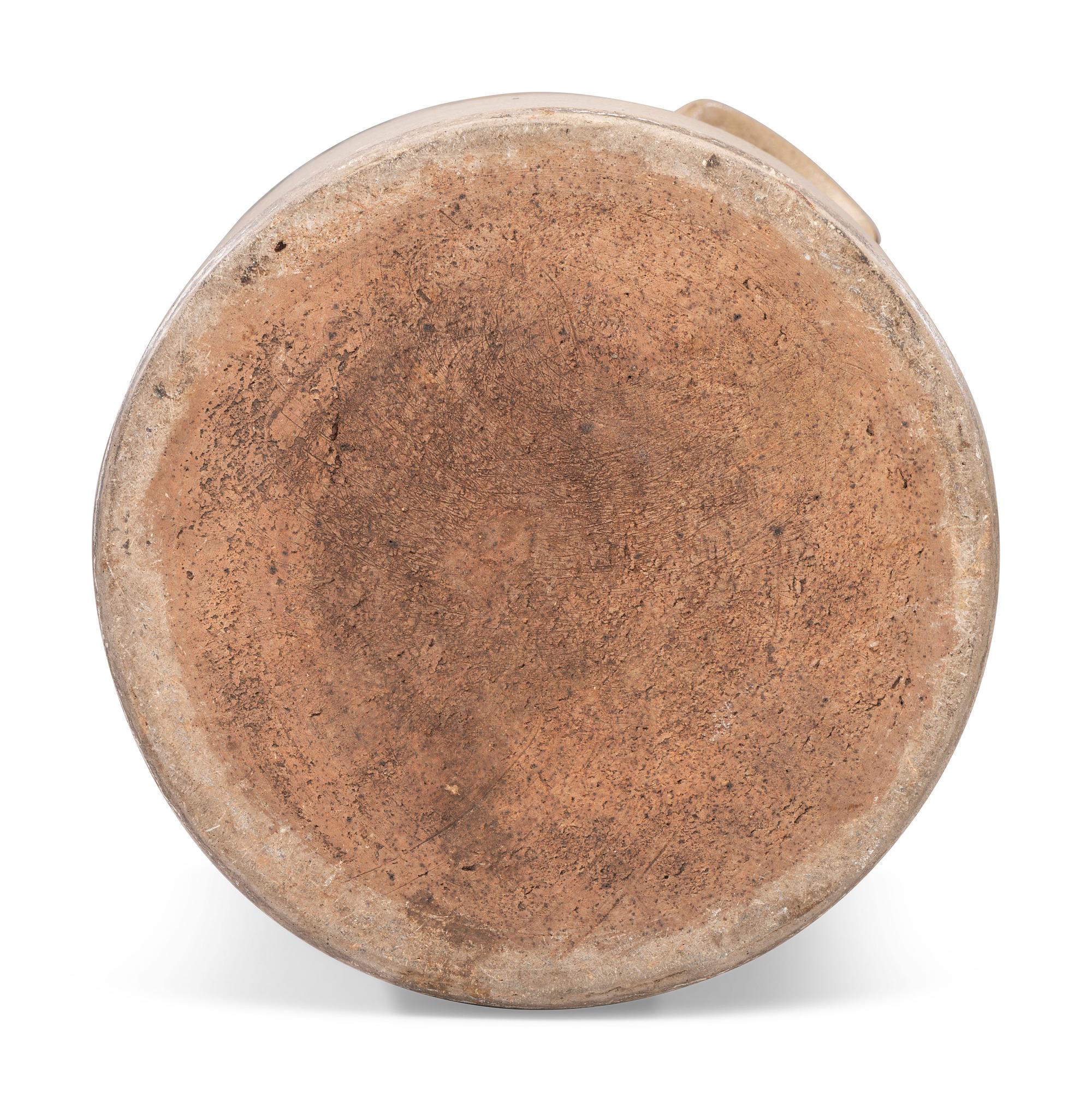 A William Rowley Four Gallon Cobalt Decorated Churn