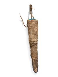 Cheyenne/Arapaho Beaded Buffalo Hide Whetstone Case