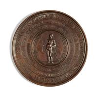 An American Bronze "George Washington" Mourning Medal Diameter 2 7/8 inches. — 18TH/19TH CENTURY