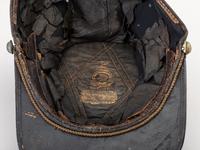 [CIVIL WAR]. Chasseur-style cap with 3rd regiment number and insignia and officer's sash.