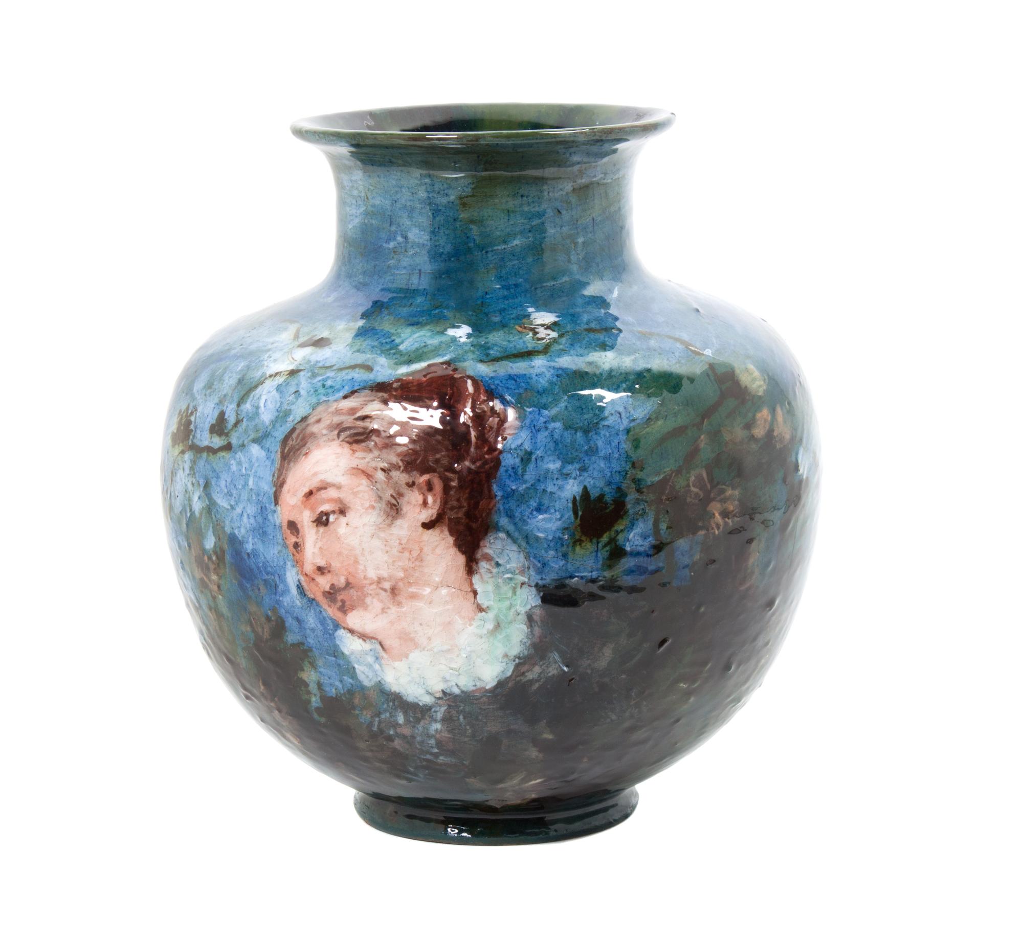 A Haviland Terra Cotta Vase Height 11 inches. — FELIX LAFOND, 1876-1882