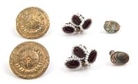 A Group of Three Miriam Haskell Earclips,