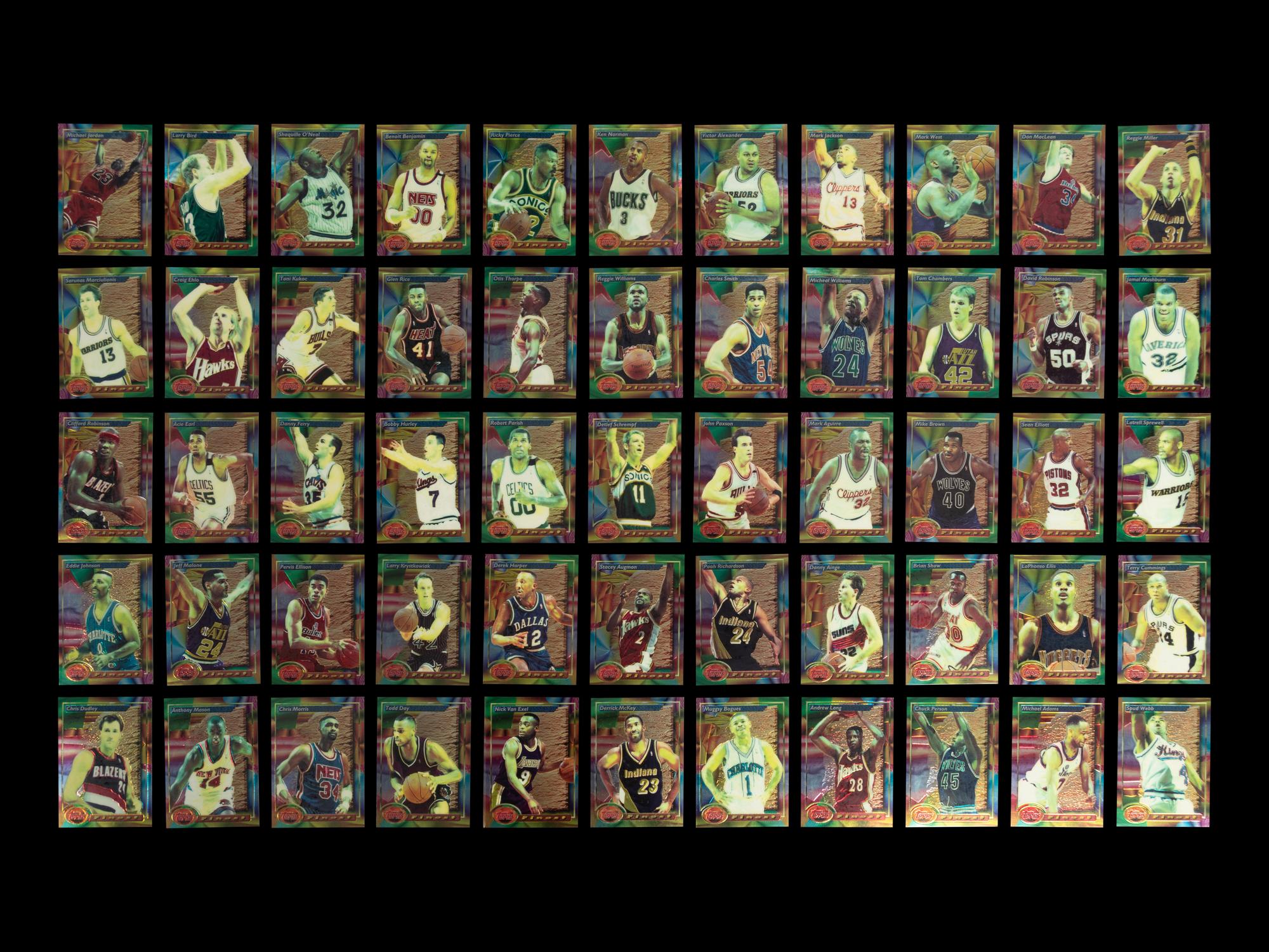 A 1993-94 Topps Finest Basketball Complete Set of 220 Cards