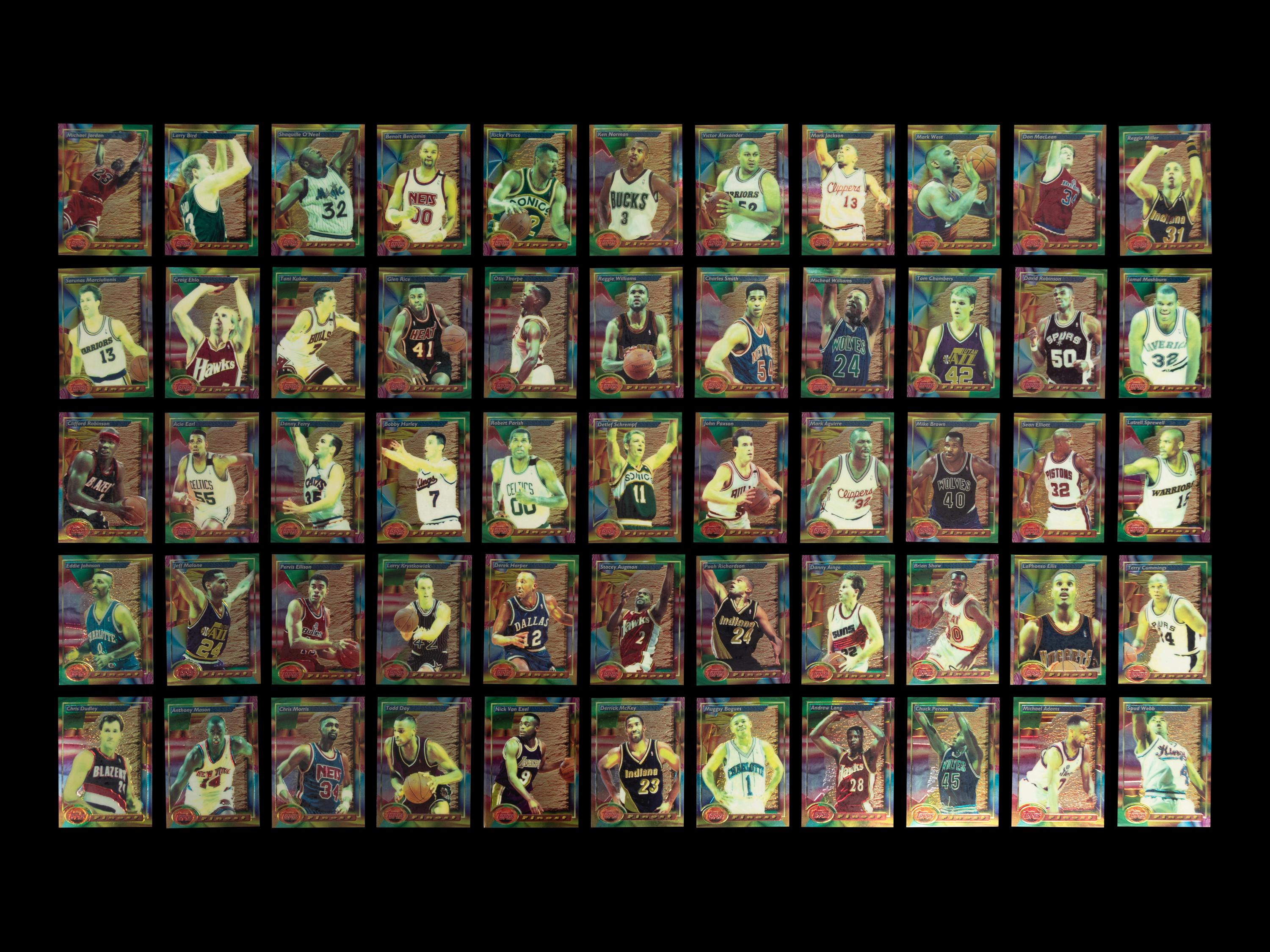 A 1993-94 Topps Finest Basketball Complete Set of 220 Cards