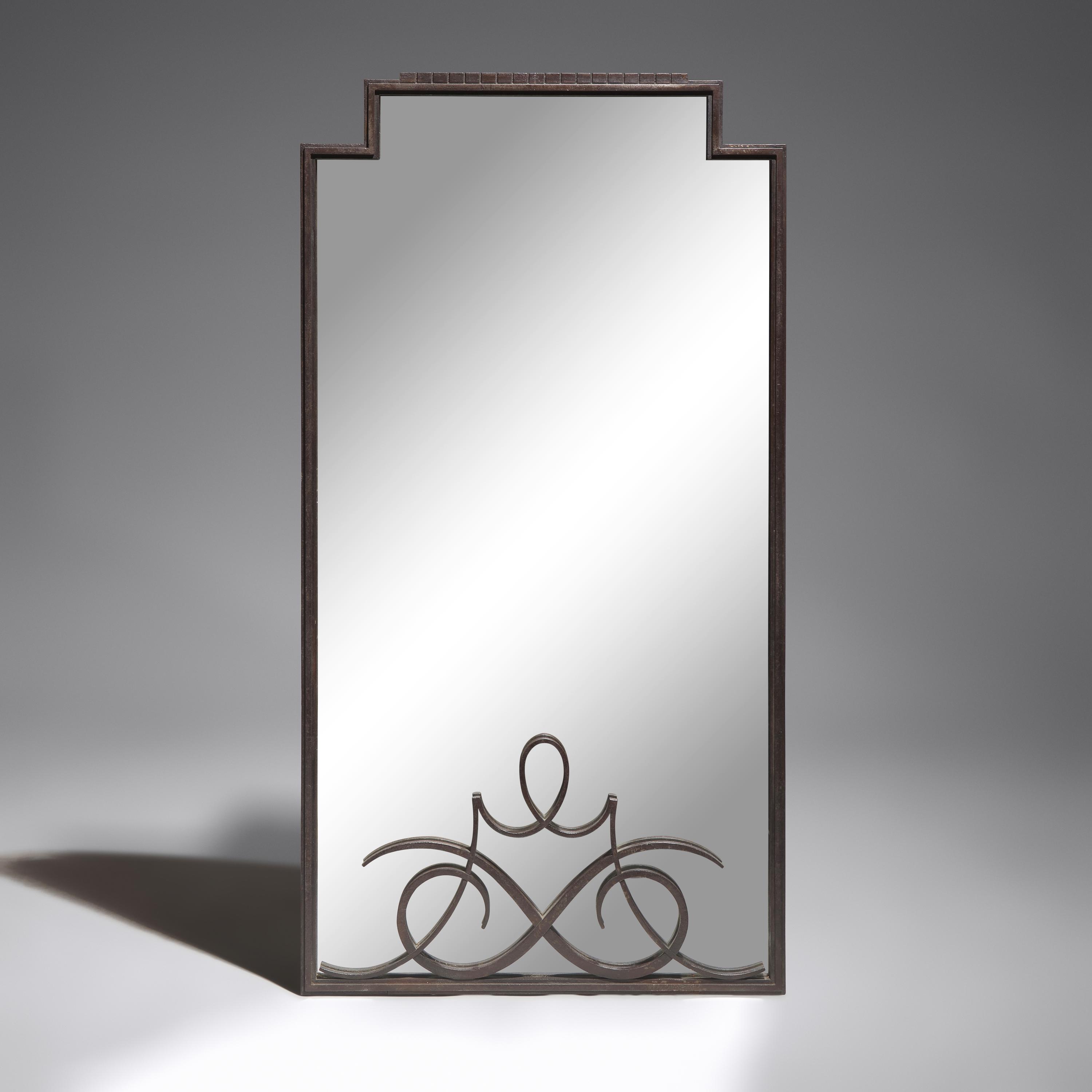 Edgar Brandt (French, 1880-1960) — French Art Deco Mirror, c. 1930