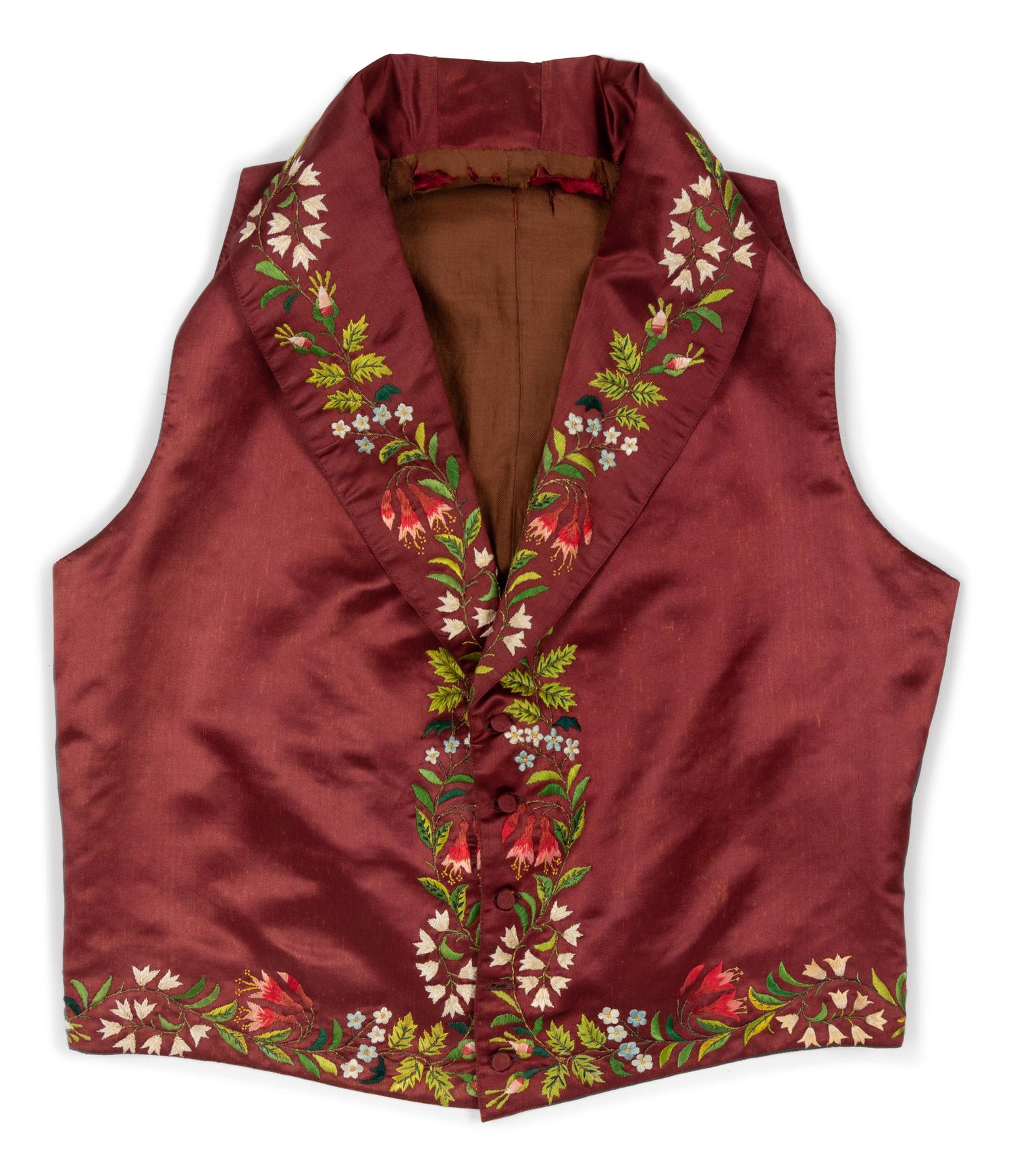 Four Men's 19th Century Waistcoats/Vests, 1840-1900