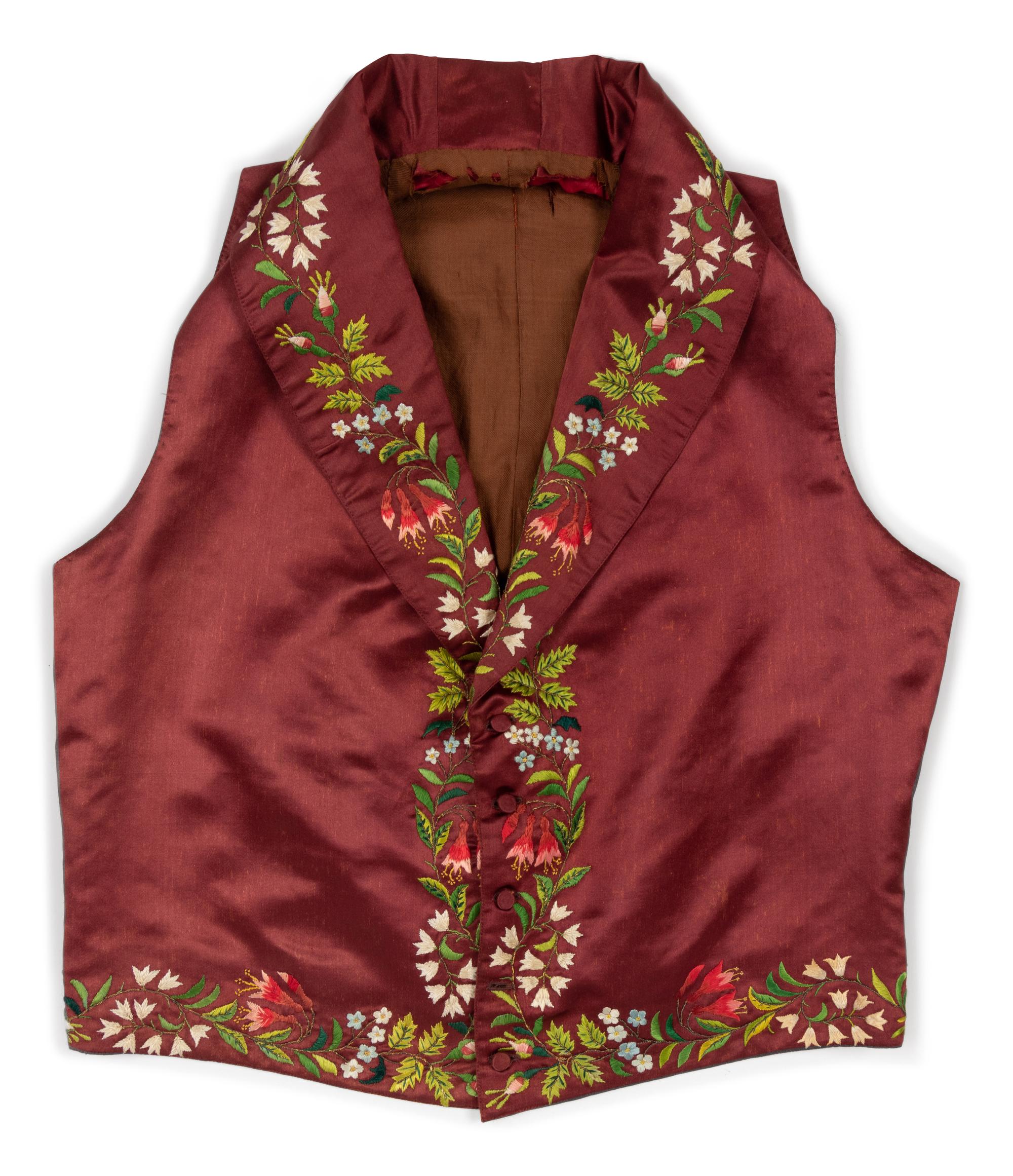 Four Men's 19th Century Waistcoats/Vests, 1840-1900