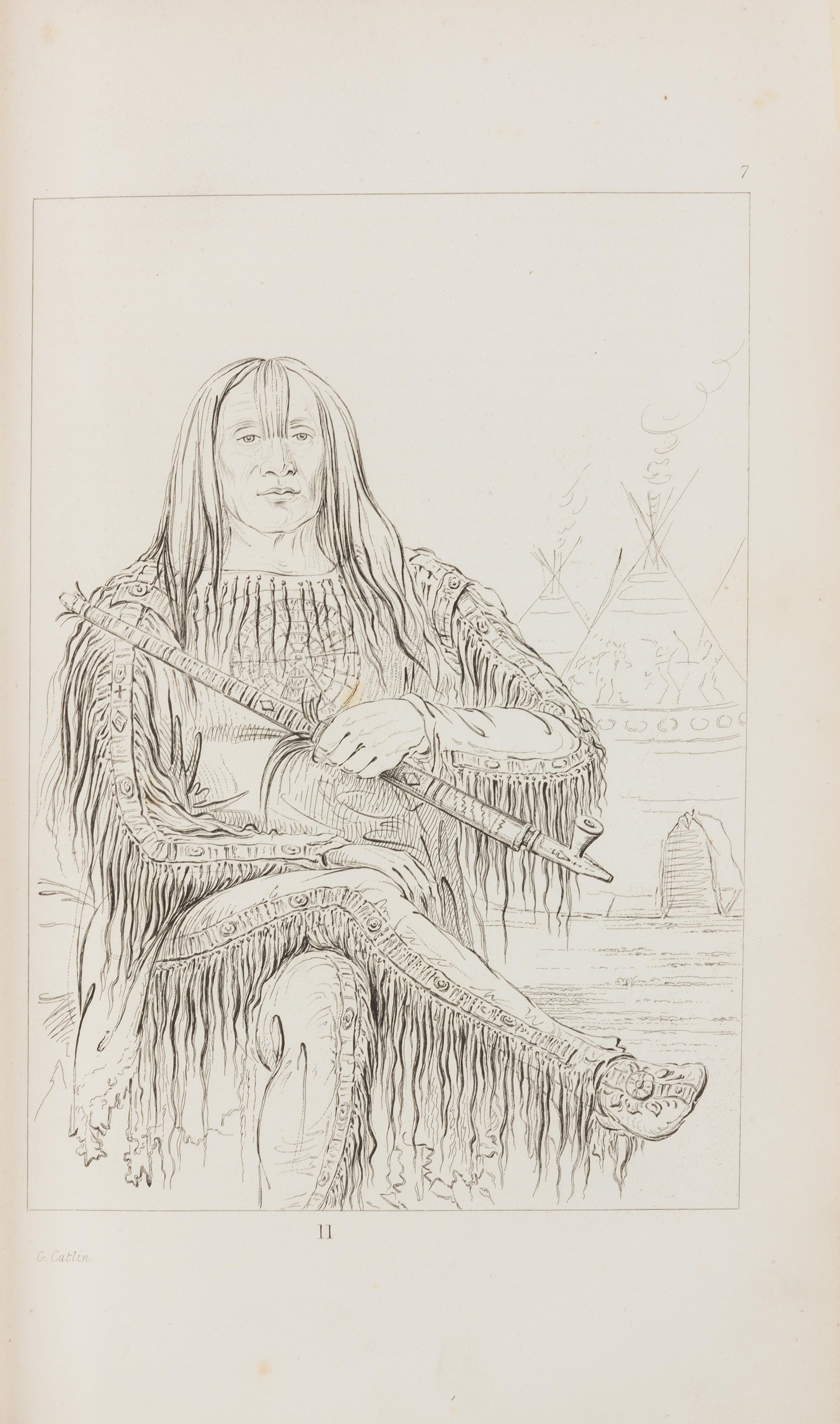CATLIN, George. Illustrations of the Manners, Customs and Condition of the North American Indians... London: Henry G. Bohn, 1845.