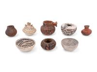 Collection of Anasazi Pottery, Miniature