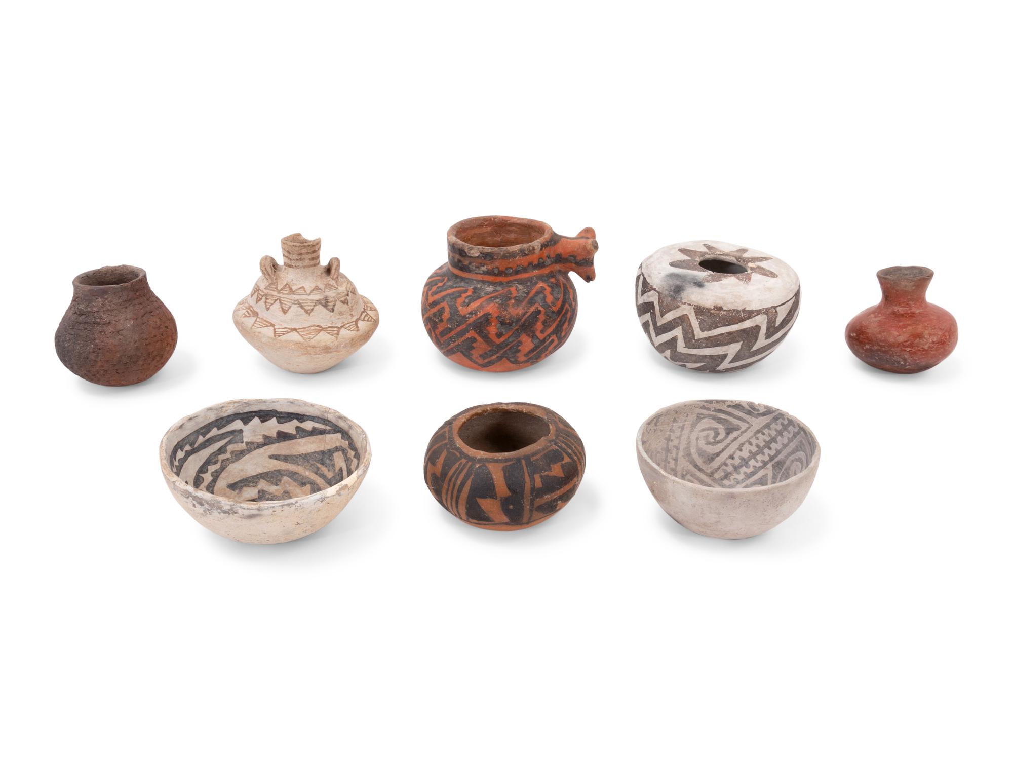 Collection of Anasazi Pottery, Miniature