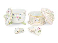 A Group of Herend Porcelain Table Articles