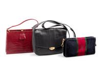 Three Vintage Designers Bags; One Roberta di Camerino, Two Mark Cross, 1970-1980s