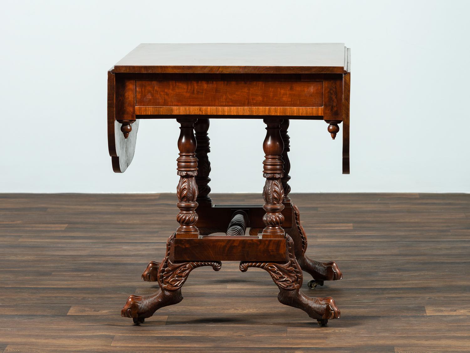 A Classical Mahogany Drop-Leaf Table