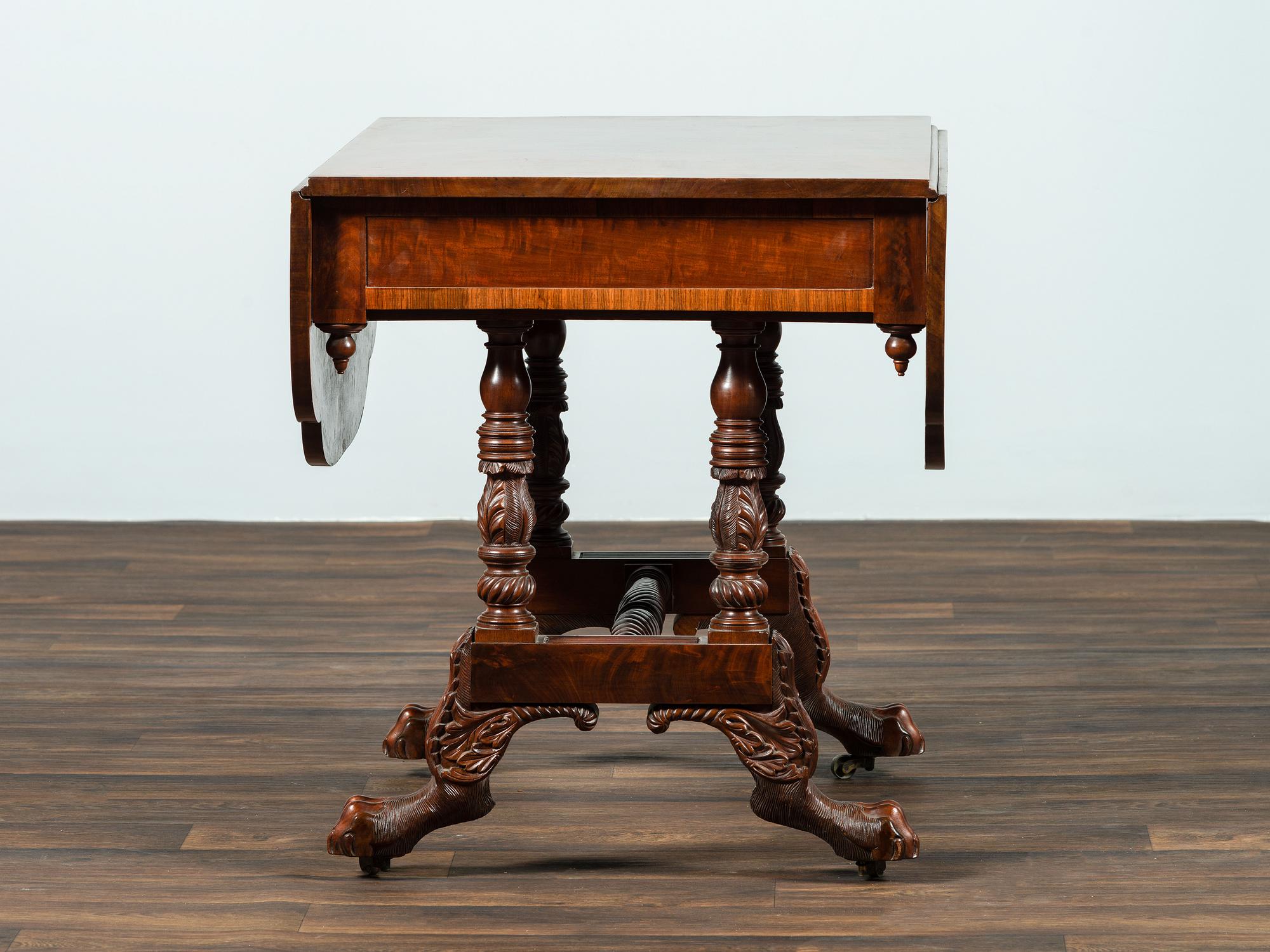 A Classical Mahogany Drop-Leaf Table