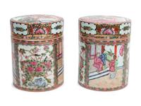 A Group of Chinese Rose Medallion Porcelain Articles