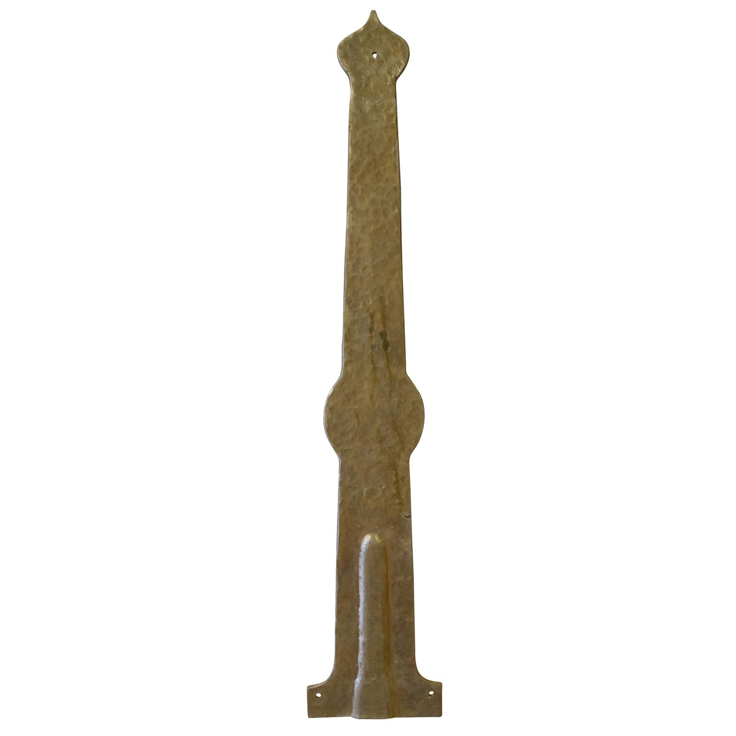 A Bronze Strap Hinge on Custom Stand 8" W x .5" D x 40" H — United States, 19th Century