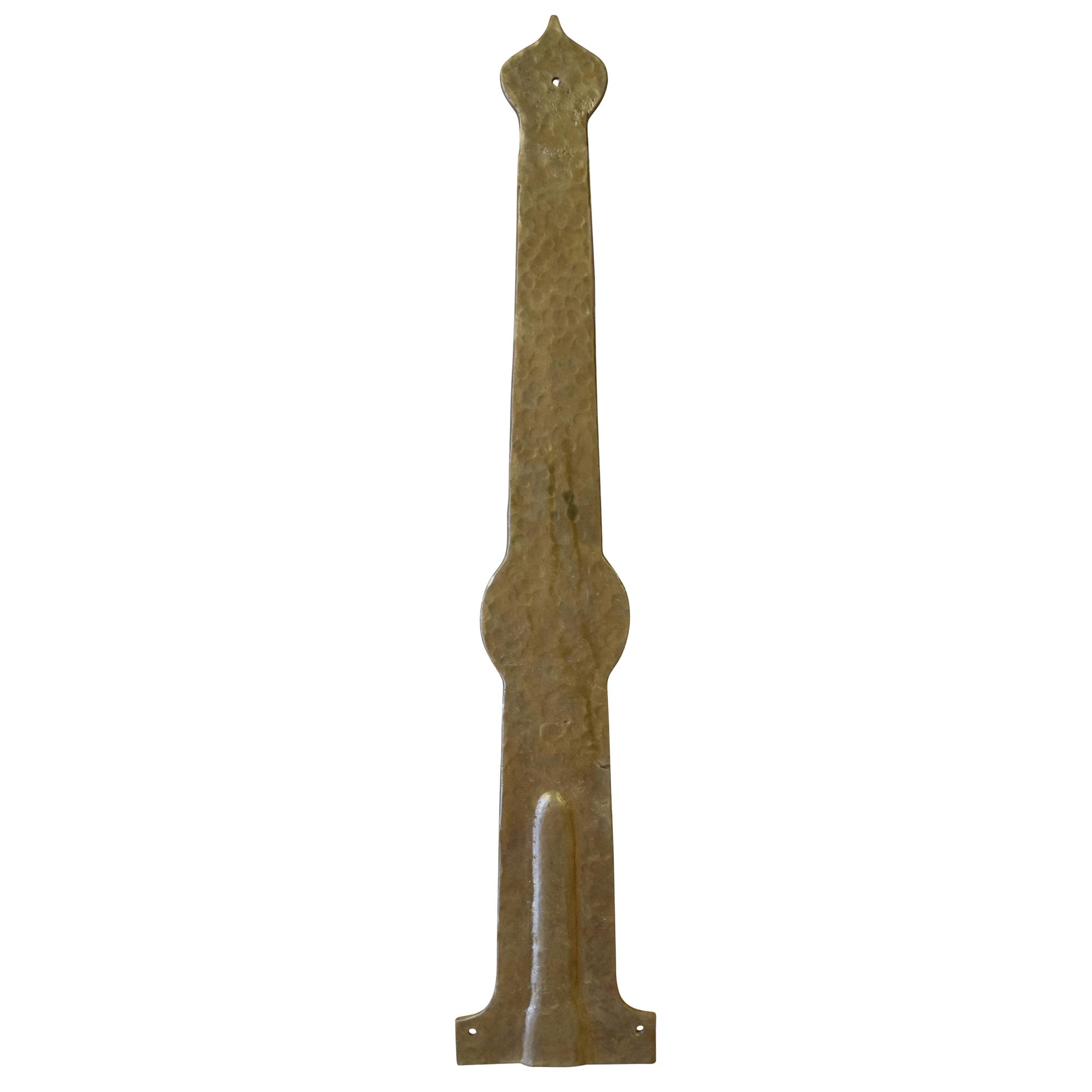 A Bronze Strap Hinge on Custom Stand 8" W x .5" D x 40" H — United States, 19th Century