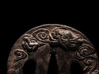 Two Japanese Cast Iron Tsuba