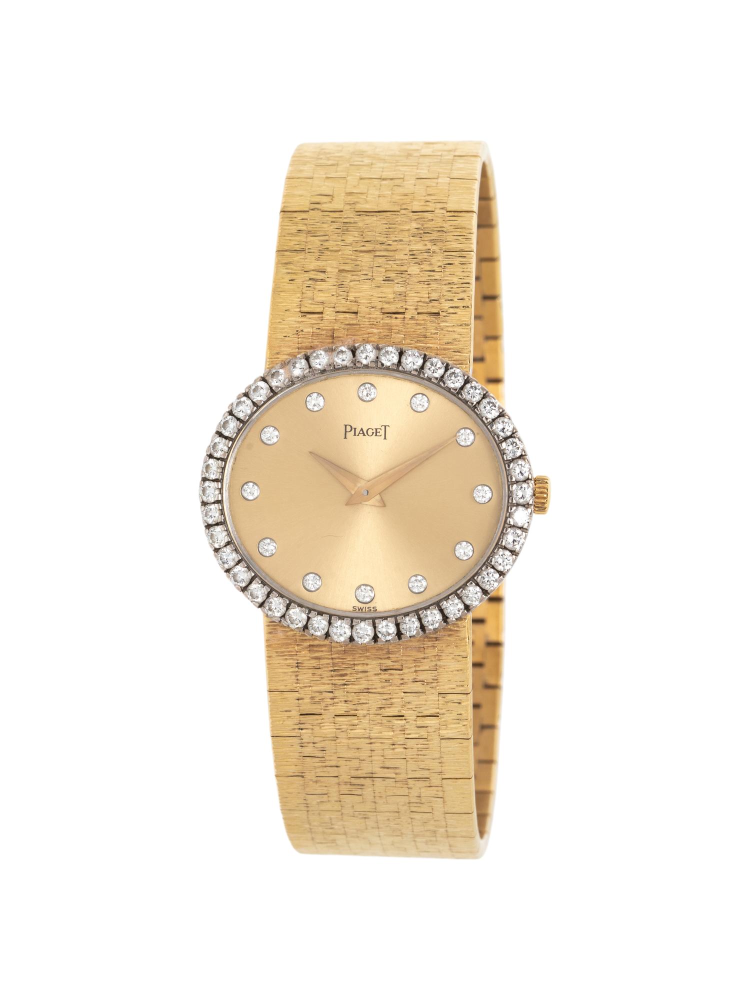 PIAGET, YELLOW GOLD AND DIAMOND WATCH