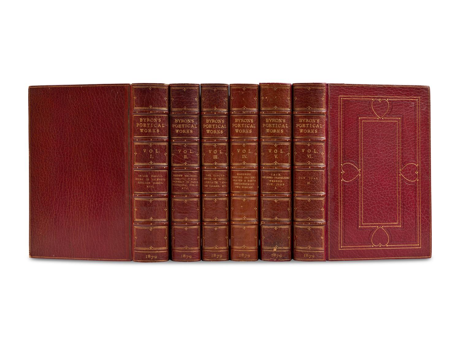 BYRON, George Gordan, 6th Baron (1788-1824). The Poetical Works . London: John Murray, 1879.