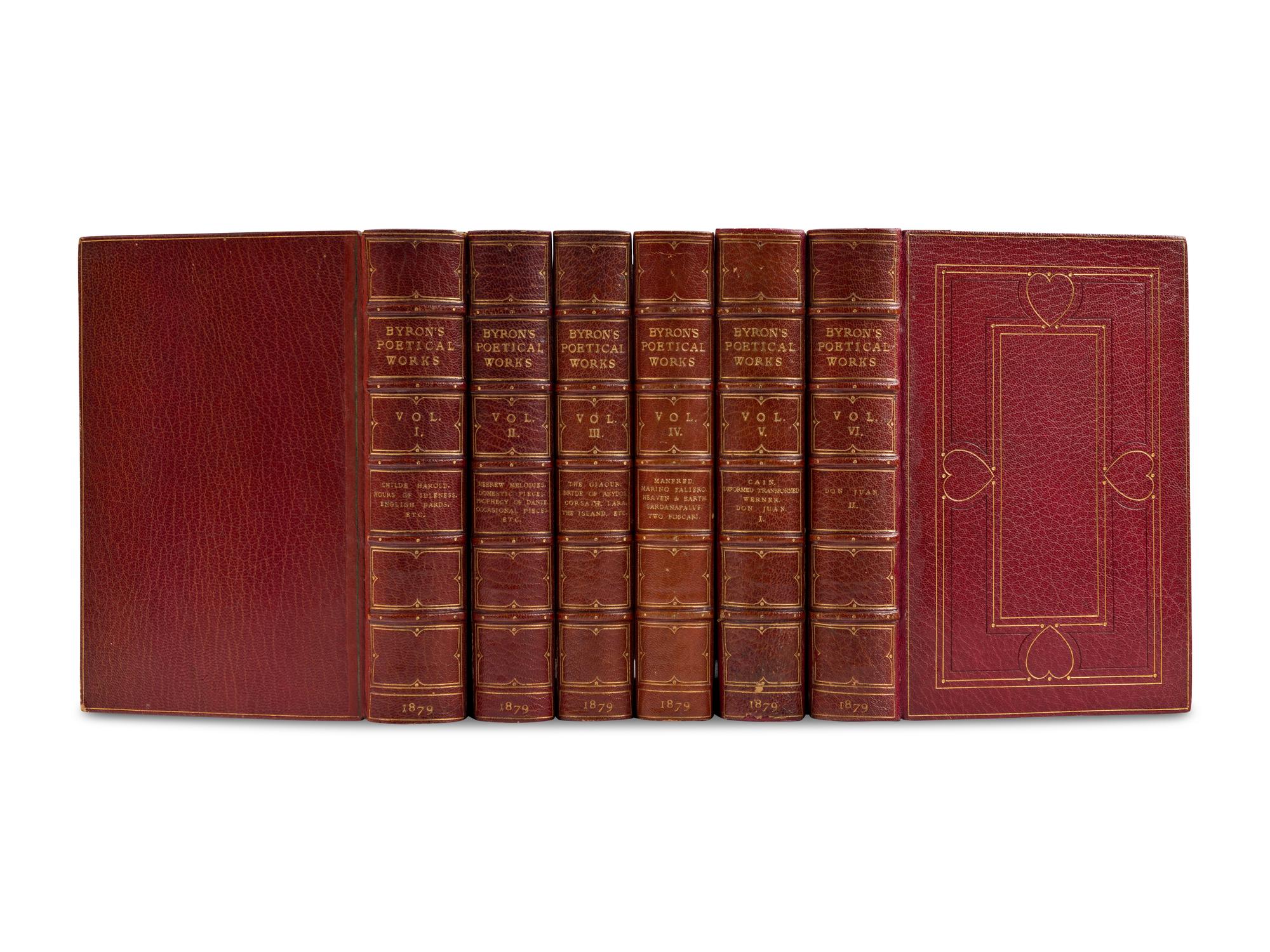 BYRON, George Gordan, 6th Baron (1788-1824). The Poetical Works . London: John Murray, 1879.