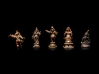 Five Indian Bronze Figures of Deities