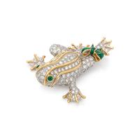 TIFFANY & CO., DIAMOND FROG BROOCH