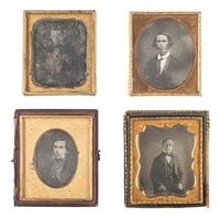 [EARLY PHOTOGRAPHY]. 24 sixth plate daguerreotypes of men of varying ages.