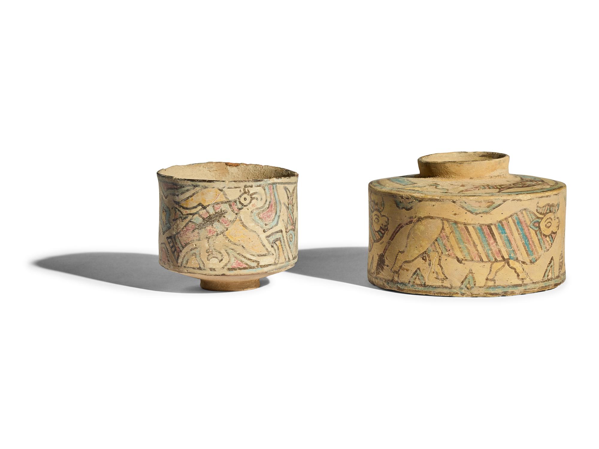 Two Indus Valley Polychrome Vessels