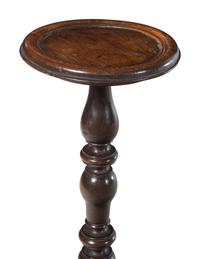 A William and Mary Oak Candle Stand
