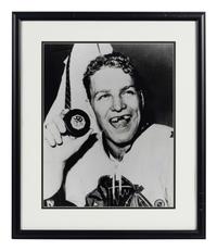 A Group of Six Photographs of Various Hockey Players Formerly Displayed at Mike Ditka’s Restaurant