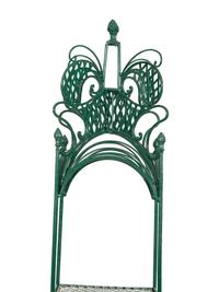 A Victorian Green-Painted Wrought Iron Etagere