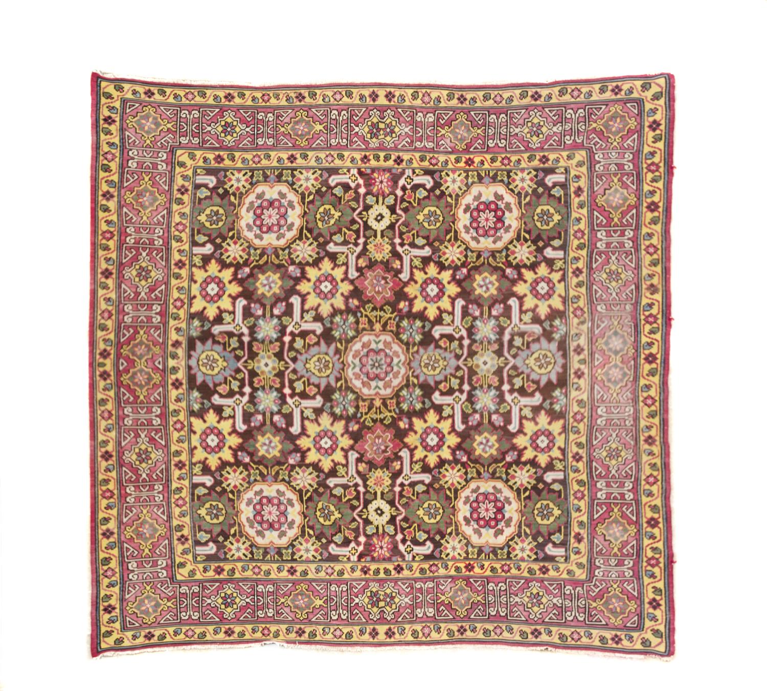 A Karabach Rug 10 feet 3 inches x 10 feet 3 inches.