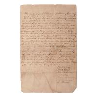 [CIVIL WAR]. Letter from citizens of Henry County, Kentucky, requesting the release of "political prisoner" William S. Pryor. New Castle, KY, 15 January 1863.