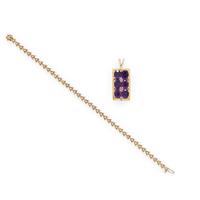 Collection of Multigem and Yellow Gold Jewelry
