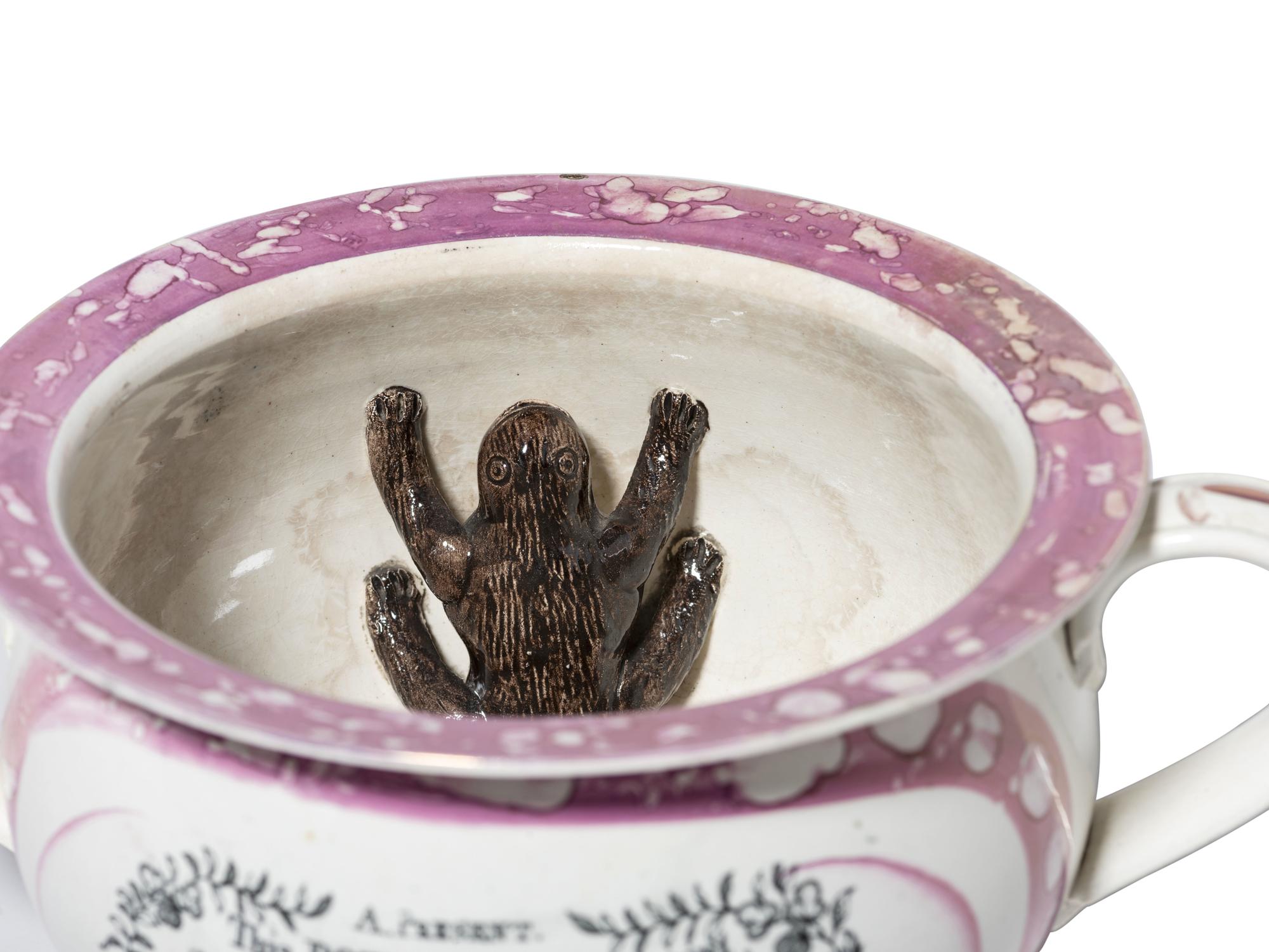 Two Sunderland Luster Chamber Pots