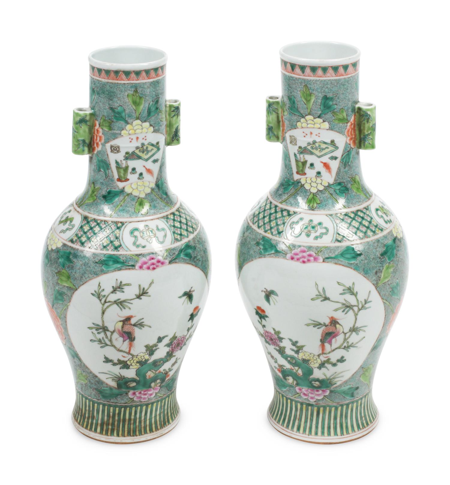 A Pair of Chinese Porcelain Vases