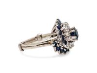 SAPPHIRE AND DIAMOND RING