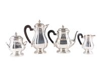A French Silver Four-Piece Tea and Coffee Service